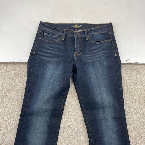 Lucky Brand Women Jeans Size 8 / 29 Sweet N Low Blue Dark Wash 32" Inseam 2-8 - Picture 3 of 9